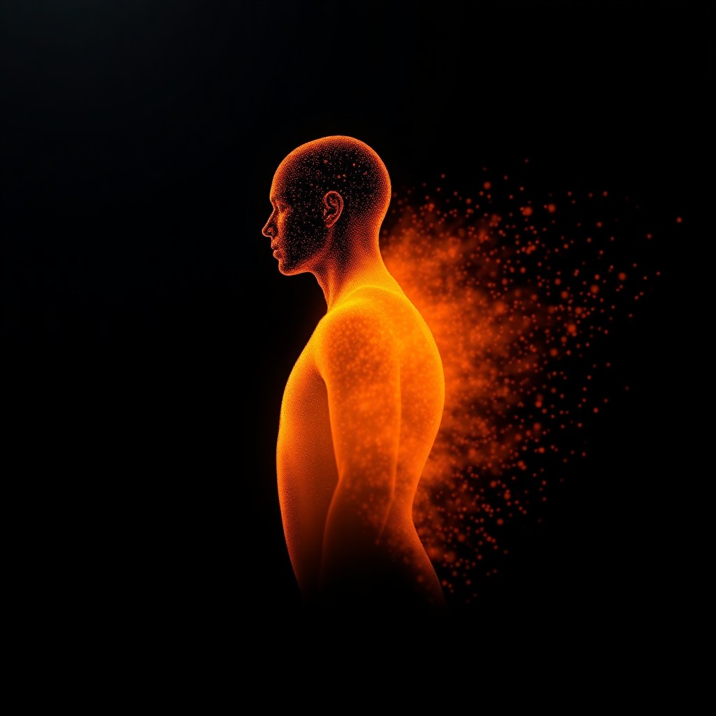 Motion-capture point cloud of a performer