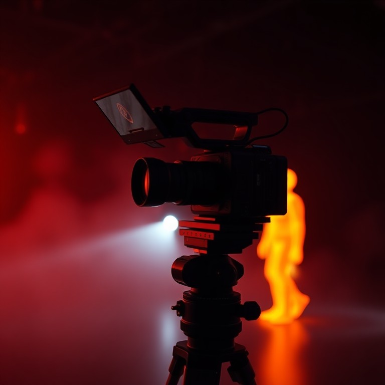 Cinematic camera tracking a performer